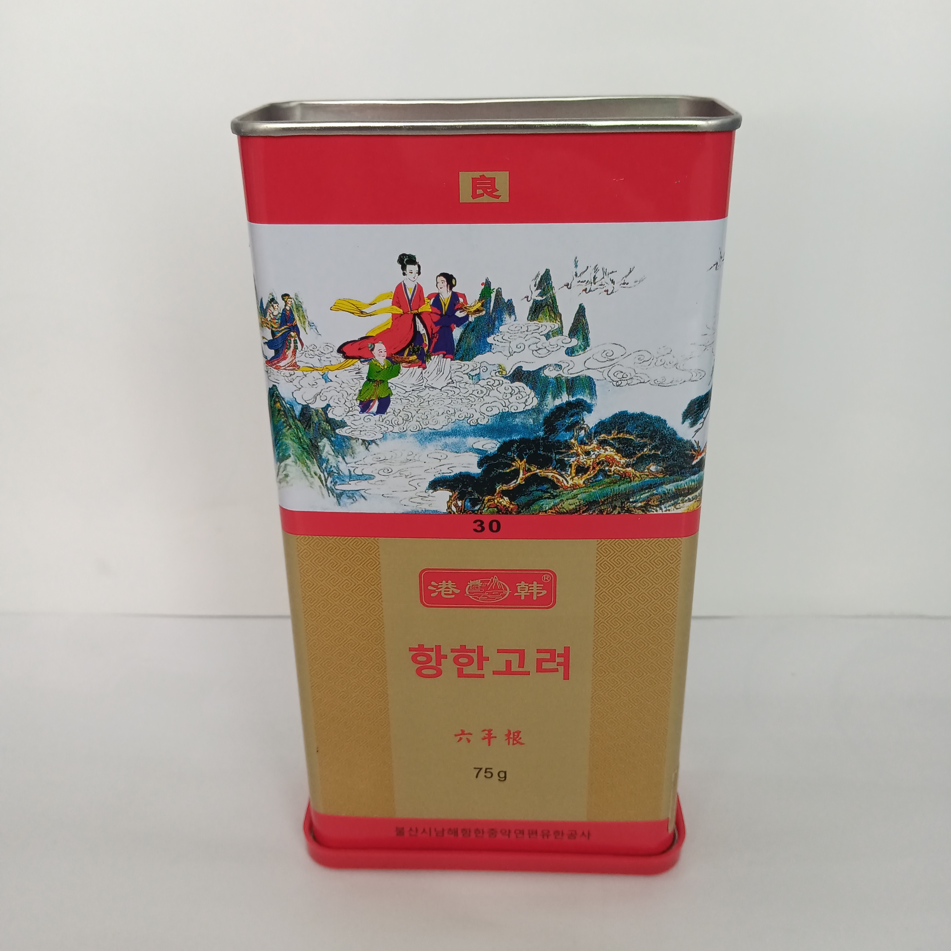 铁盒港韩高丽红参良字75克